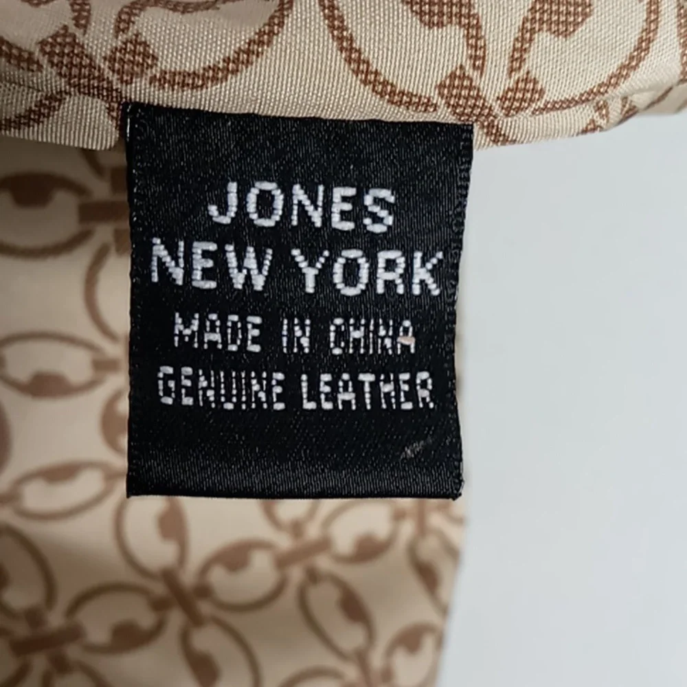 Jones New York Red Pebble Leather Hobo Bag